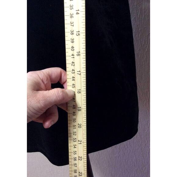 Gap Women's Crushed Velvet Velour Top Shirt Whimsigoth Black Medium Tall New - Picture 8 of 13